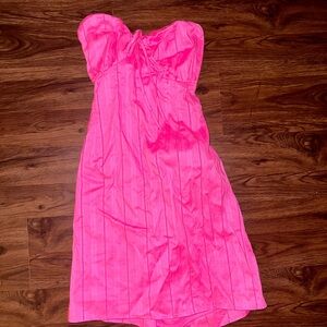 Pink Strapless Dress